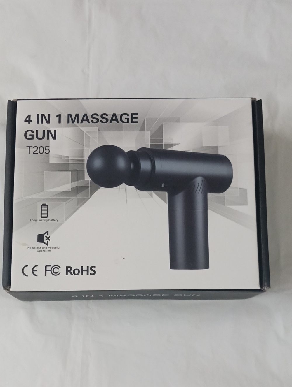 4-in-1 Massage Gun - Black Percussion Massager